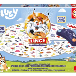 Společenská hra Rychlý jako rys Lynx with Bluey Voice Educa elektronická s reproduktorem 100 obrázků ve španělštině a portugalštině od 5 let