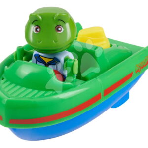 Sportovní loďka natahovací Sportboat AquaPlay délka 14 cm s figurkou žabáka Nilse od 24 měsíců