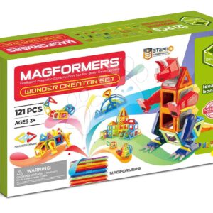 Stavebnice magnetická Dinosauři a tvorové Wonder Creator Set Deluxe Magformers 121 dílů
