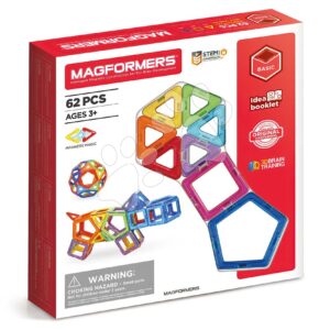 Stavebnice magnetická Extra Basic 3D Magformers 62 dílů