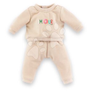 Tepláková souprava pro panenku Beige Tracksuit Mon Premier Poupon Corolle pro 30 cm velkou panenku od 18 měsíců