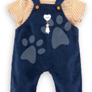 Tričko a overal pro panenku T-shirt & Navy Blue Overall Mon Grand Poupon Corolle pro 36cm panenku od 24 měsíců