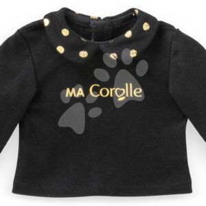 Tričko pro panenku Black & Gold T-shirt Ma Corolle pro panenku 36 cm