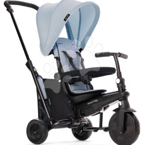 Tříkolka a kočárek skládací 5v1 STR3 Cool Grey smarTrike se sklápěcím sedadlem TouchSteering s EVA koly od 10 měs