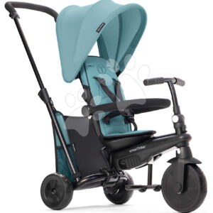 Tříkolka a kočárek skládací 5v1 STR3 Plus Turquoise smarTrike se sklápěcím sedadlem TouchSteering s EVA koly od 10 měsíců