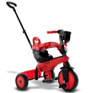 Tříkolka s košíkem na láhev Breeze S Red 3v1 SmarTrike s tlumičem a volnoběhem červená od 10 měsíců