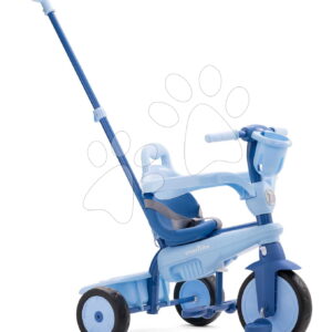 Tříkolka s vodicí tyčí Breeze S Ocean Blue TouchSteering smarTrike s volnoběhem s košíkom na láhev od 15 měsíců