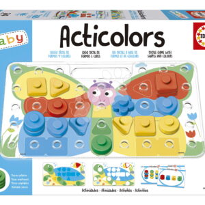 Učíme se barvy a tvary Acticolors Educa 44 vkládacích dílků s 8 obrázky od 24 měsíců