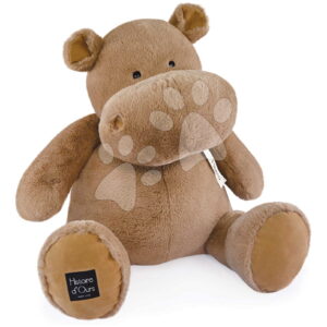 Velký plyšový hroch Hot Chocolate Hippo Cocooning Histoire d’ Ours hnědý 85 cm
