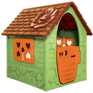 Zahradní domeček My First Playhouse Dohány zelený s květinkou na střeše od 24 měsíců