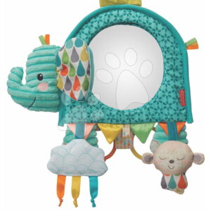 Závěsný pultík s aktivitami Slon Go Gaga Elephant Activity Mirror Infantino se zrcadlem od 0 měsíců