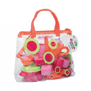 Écoiffier dětská jídelní souprava Bubble Cook 2640 růžovo-zelená