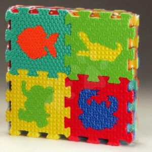 Lee pěnové puzzle Animals - Zvířátka 16 dílů FM808N barevné