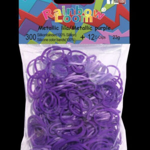 Rainbow Loom dětské gumičky metalické 20327 fialové