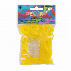 Rainbow Loom originální gumičky 600 kusů od 6 let žluté  Rainbow Loom dětské gumičky 20587 žluté