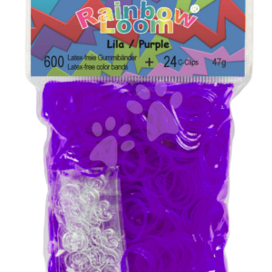 Rainbow Loom průsvitné gumičky 22062 fialové