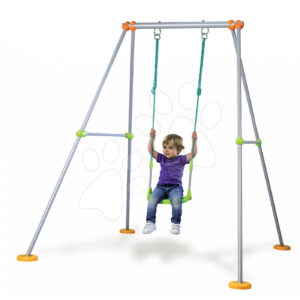 Smoby dětská kovová houpačka Portique Plus 310191 oranžovo zelená