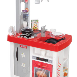 Smoby dětská kuchyňka Bon Appétit Kitchen 310800 červeno-stříbrná