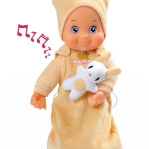 Smoby dětská panenka Minikiss se zvukem 160122 žlutá
