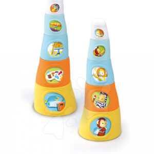 Smoby dětské skládací kelímky Cotoons 5ks 211127 oranžovo-modré