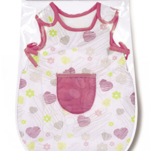 Smoby noční oblečení pro panenku Baby Nurse 024396 bílo-růžové