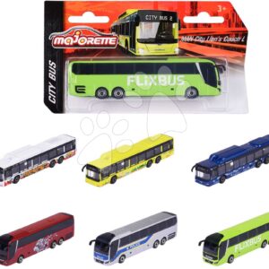 Autobus MAN City Bus Majorette s odpružením 13 cm délka různé druhy