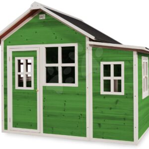 Domeček cedrový Loft 150 Green Exit Toys velký s voděodolnou střechou zelený