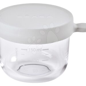 Dóza na jídlo Light Mist Beaba 150 ml z kvalitního skla Šedá od 4 měs