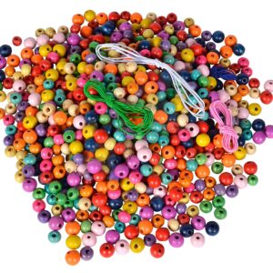 Dřevěné korálky v kyblíku Wooden Beads in Bucket Eichhorn s doplňky 800 dílů od 4 let