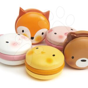 Dřevěné sladké makronky Animal Macarons Tender Leaf Toys kuřátko