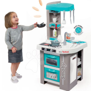 Elektronická kuchyňka Tefal Studio Bubble Smoby 311023 tyrkysovo-šedá