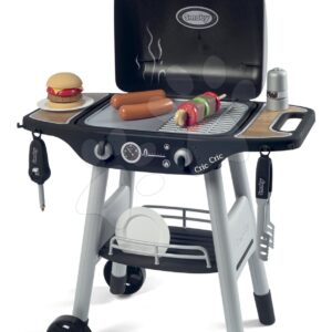 Grill Barbecue Smoby s mechanickými funkcemi a zvukem a 18 doplňky 73 cm výška
