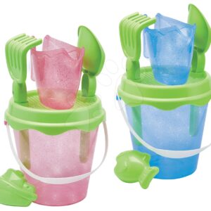 Kbelík set perleťový s třpytkami Beach Écoiffier 30 cm vysoký s konvičkou od 18 měsíců