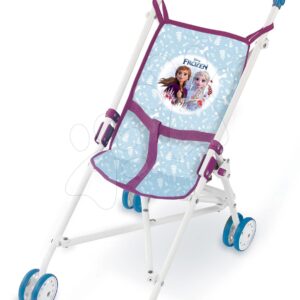 Kočárek skládací golfky Frozen Smoby pro 32–42 cm panenku výška rukojeti 57