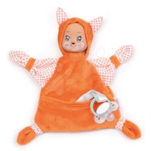Liška na mazlení Animal Doll MiniKiss Smoby 20 cm z jemného měkkého textilu od 0 měsíců