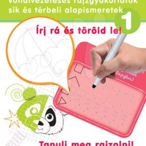 Naučná hra tabule Piš a smaž Dohány sešit 1 zelené – Tažení čar a cvičení vlnovek a perspektivy