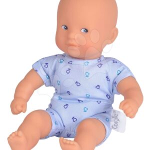 Panenka Mini Calin Blue Corolle s modrýma očima a v modrých vzorovaných šatičkách 20 cm od 18 měs