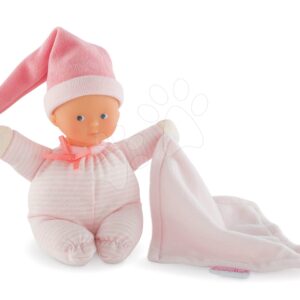 Panenka Minirêve Mon Doudou Corolle Pink Striped 16 cm od 0 měsíců