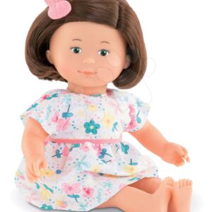 Panenka květinková Églantine Florolle Ma Premiere Poupée Corolle se zelenýma očima 32 cm hnědovláska od 18 měs
