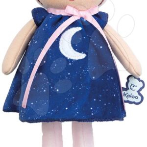Panenka pro miminka Tendresse Aurore K Doll Kaloo 25 cm z jemného materiálu v modrých šatičkách od 0 měsíců