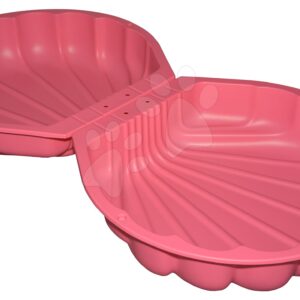 Pískoviště dvoudílné Watershell Pink BIG mušle 2*100 l na vodu a písek 88*75*22 cm růžové od 18 měsíců