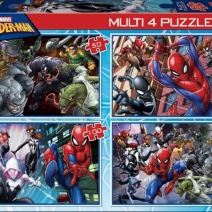 Puzzle Multi 4 Spiderman Educa 50-80-100-150 dílků od 5 let