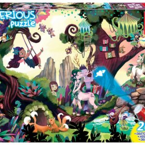 Puzzle Mysterious Magic Forest Educa 200 dílků – světélkující zvířátka při lampě od 6 let