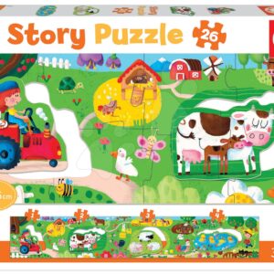 Puzzle pro nejmenší Story the Farm Educa pohádka na farmě 26 dílů