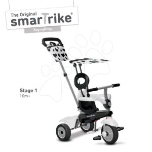 SmarTrike tříkolka Vanilla TouchSteering se slunečníkem 6652400 černobílá