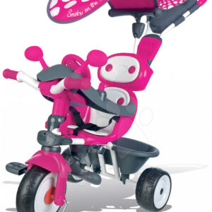 Smoby dětská tříkolka Baby Driver 740600 růžovo-šedá