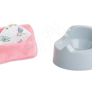 Souprava na spaní s utěrkami Mon Premier Poupon Bébè Corolle pro 30cm panenku 2 doplňky od 18 měsíců