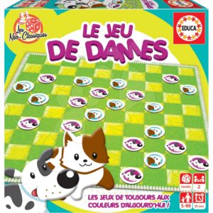 Společenská hra Dama Le Jeu de Dames Educa francouzsky pro 2 hráče od 5–99 let