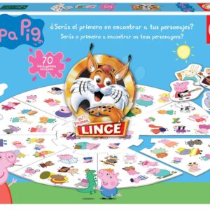 Společenská hra Rychlý jako rys Lynx Peppa Pig Educa španělsky 70 obrázků