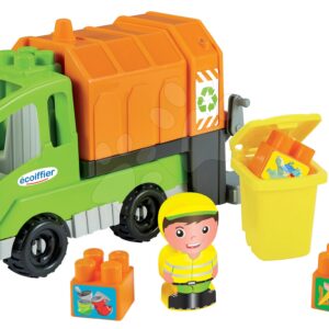 Stavebnice Popelářské auto Abrick Écoiffier s řidičem 24 cm dlouhé od 18 měsíců